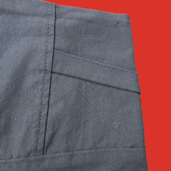 Y2K Black Micro Dress Shorts Size M Ultra High Waisted Office Siren Corpcore Emo - Picture 5 of 7